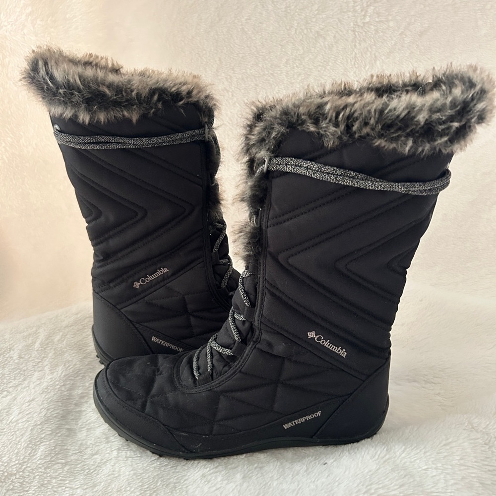Columbia Women's Black Fur-Lined Winter Boots